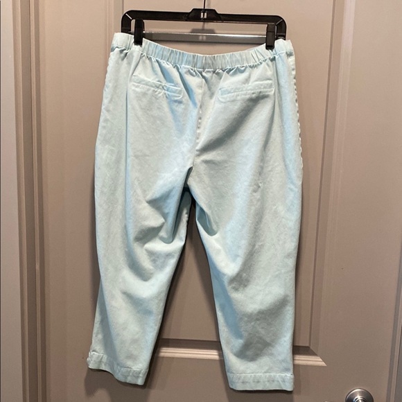 Isaac Mizrahi Live! Blue Capris Size 16P Cotton Blend Stretch Pants - Picture 5 of 7